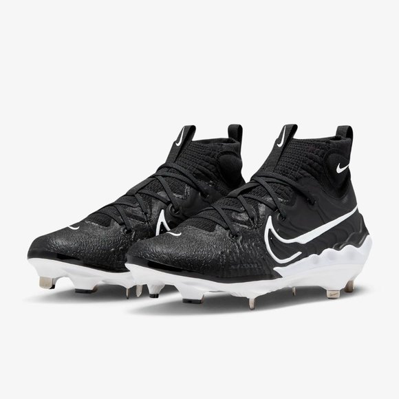 Nike Alpha Huarache NXT Metal Baseball Cleats Black White DJ6517-001 Men's Sizes - Picture 2 of 7